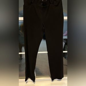 Black beta brand dress yoga pants. Size large petite.